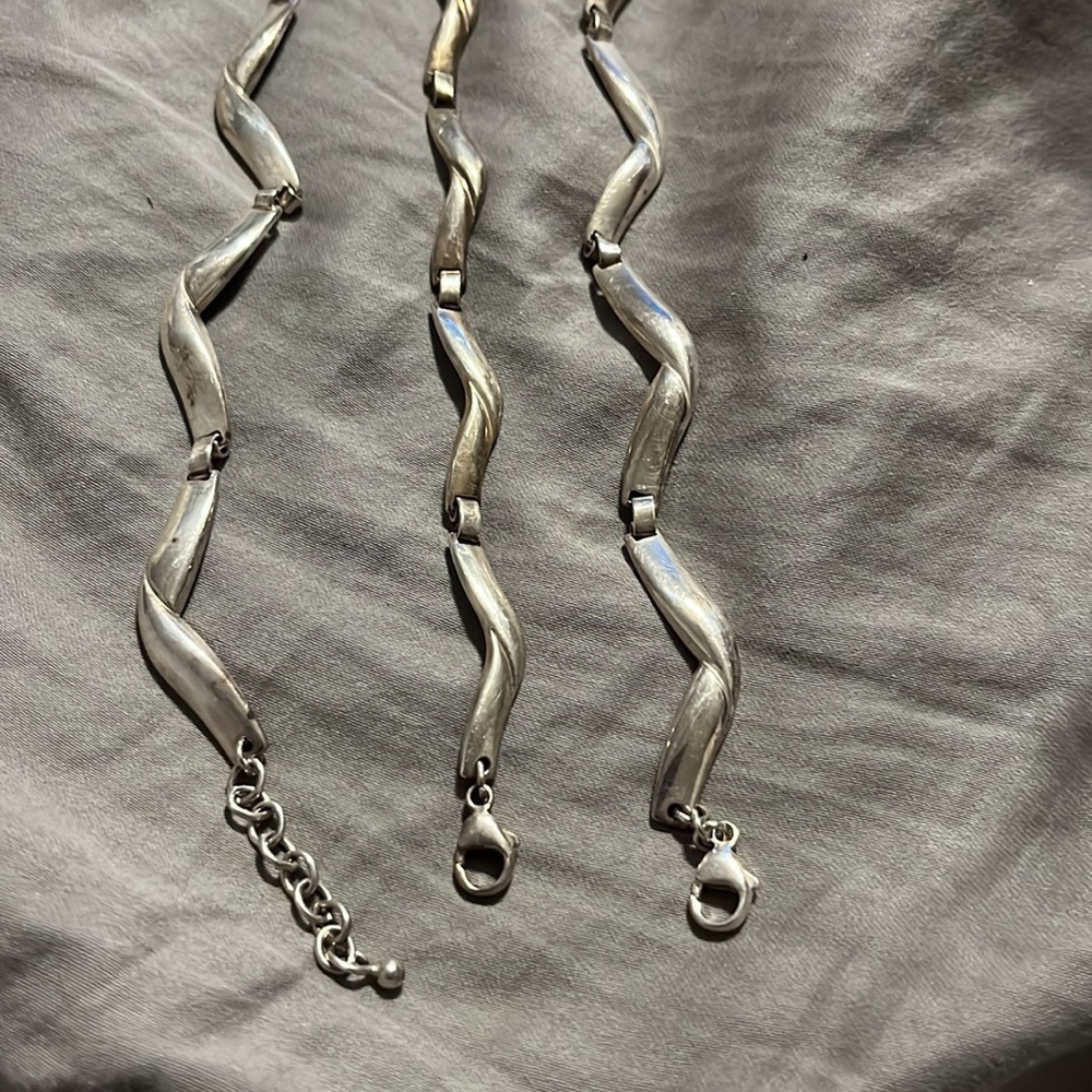 925 SILVER NECKLESS & BRACLET